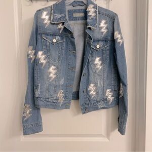BAGATELLE LIGHTNING BOLT DENIM JACKET M